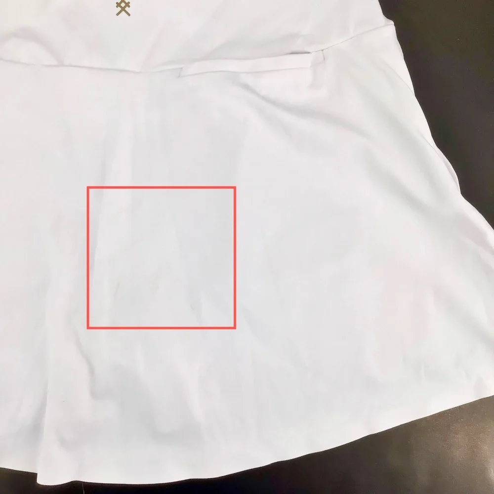 RHONE Course to Court 14-Inch Sport Skort Snow White Size Small - Picture 11 of 12